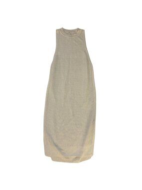 Paper Label White Mesh Sleeveless Dress - Cover Up